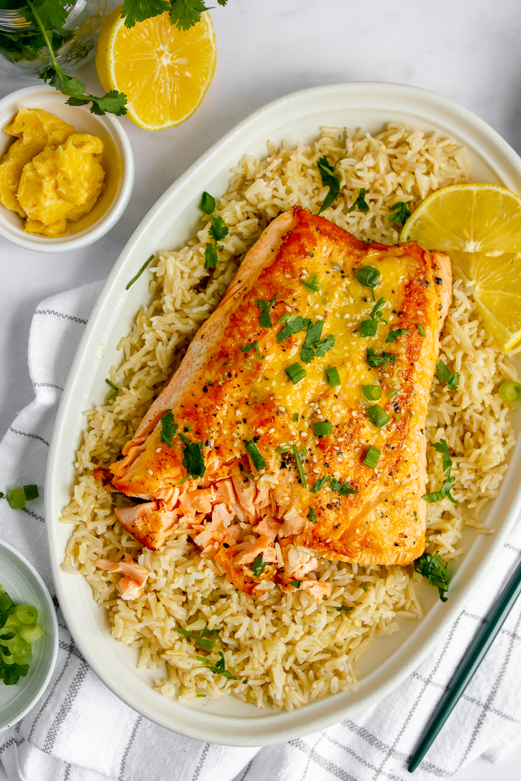 Miso Garlic Butter Salmon Eats by Keeks